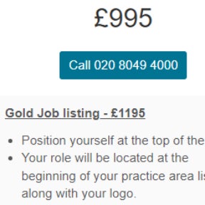 Choose a job posting package.