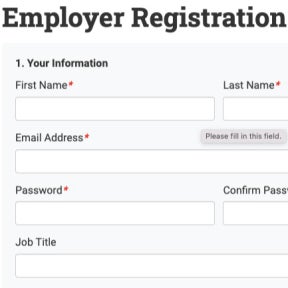 Create your account.