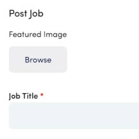 Create your job post.