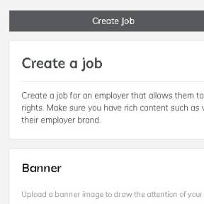 Create a new job.