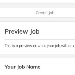 Preview and publish your job.