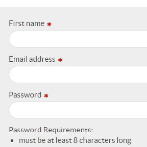 Create an account.