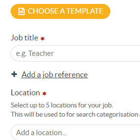 Fill out the job posting form.