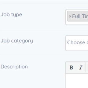 Enter your job posting details.