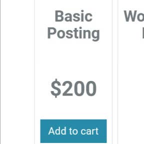 Choose a posting package.