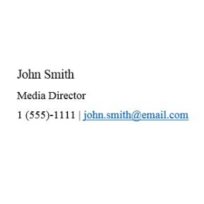 List your personal information.