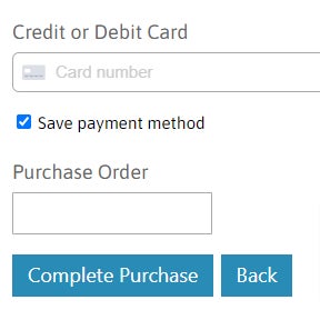 Finalize your order.