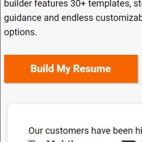 Click on "Build My Resume."