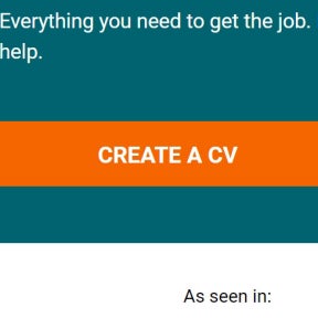Click on "CREATE A CV."