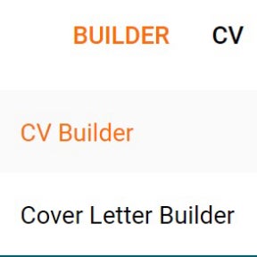 Click on "CV Builder."