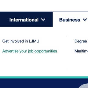 Navigate to the Liverpool John Moores University home page.