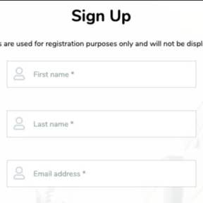 Register your account.