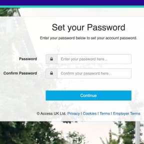Set your password.