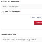 Llena el formulario.