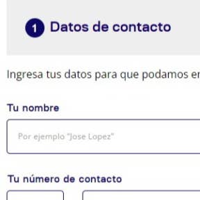 Llena el formulario.