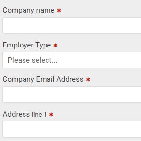 Register as an employer.