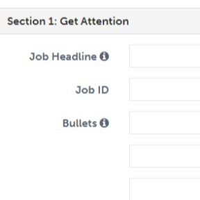 Fill out the job posting form.