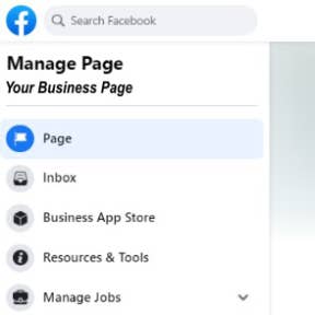 Log in to your company's Facebook page.