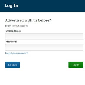 Sign in to your account or create a new one.