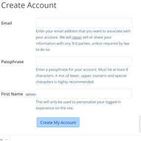 Log in or create a new account.