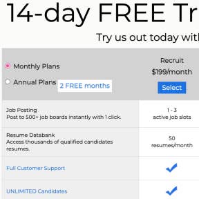 Select your plan.