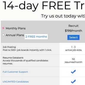 Select your plan.