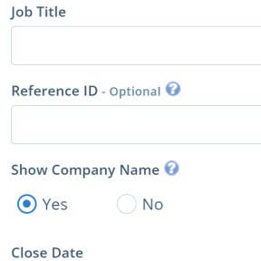 Create your job post.