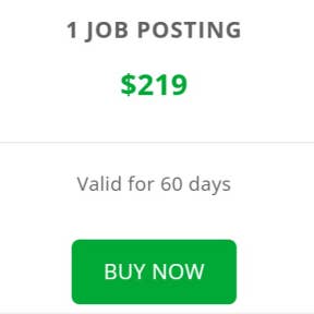 Select a job posting plan.
