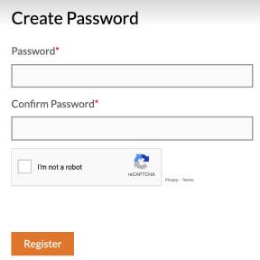 Register your account.