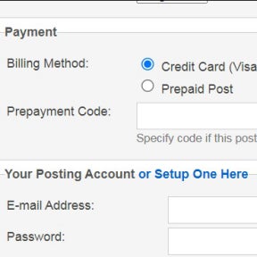 Post your job advert.