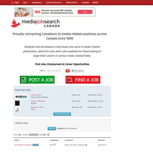 How to Post a Job on Media Job Search Canada: