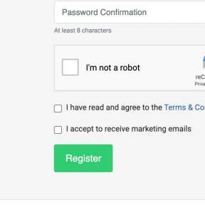 Complete your registration.