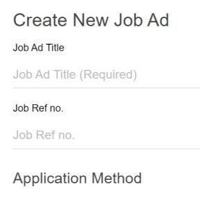 Create your job post.