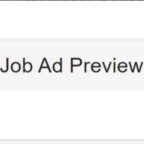Review your job post.