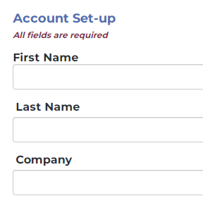 Set up an account.