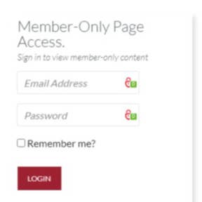 Sign-in on the member-only page.