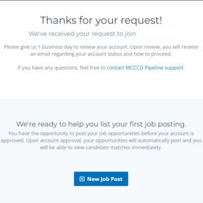 Click on "New Job Post."
