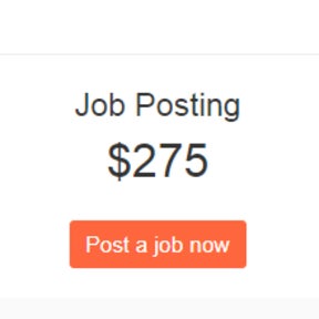 Choose a job posting plan.