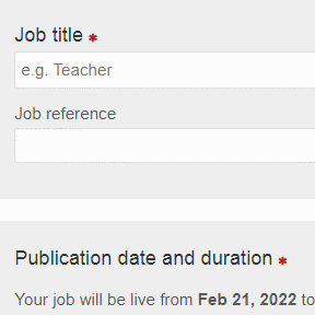 Create your job post.