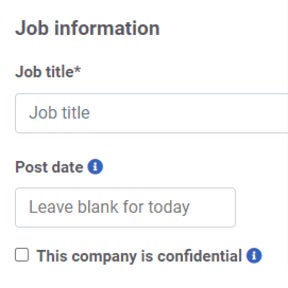 Create your job post.