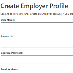 Create an employer profile.
