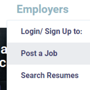 Navigate to Military Hire's home page.