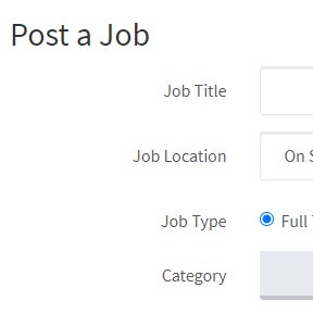 Enter the job posting details.