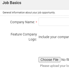 Create your job post.