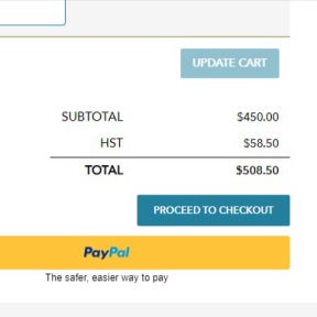 Select "PROCEED TO CHECKOUT."
