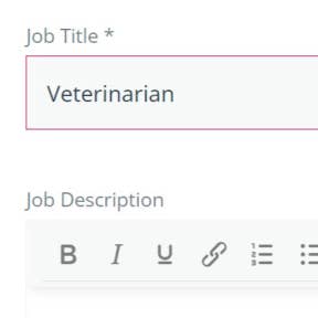 Create your job post.