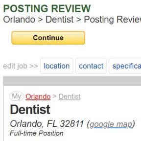 Review your job ad.