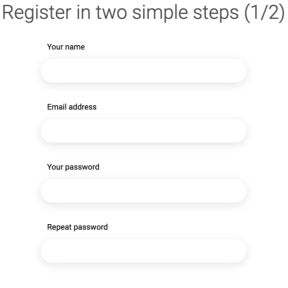 Create your account.