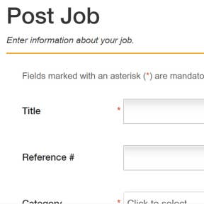 Create the job post.