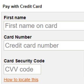 Finalize your order.